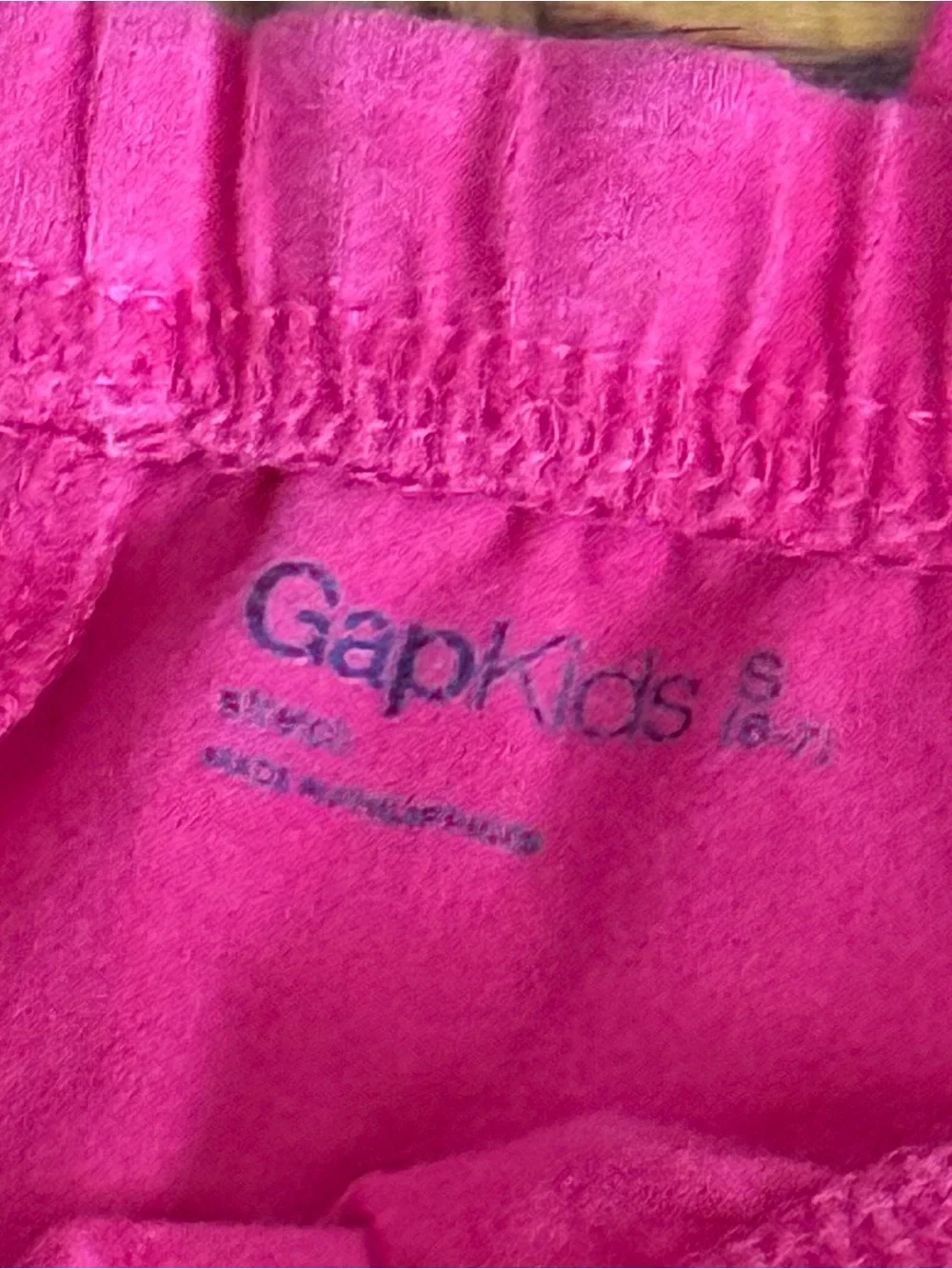 GAP Hot Pink Girls' Leggings with Lace Ankles